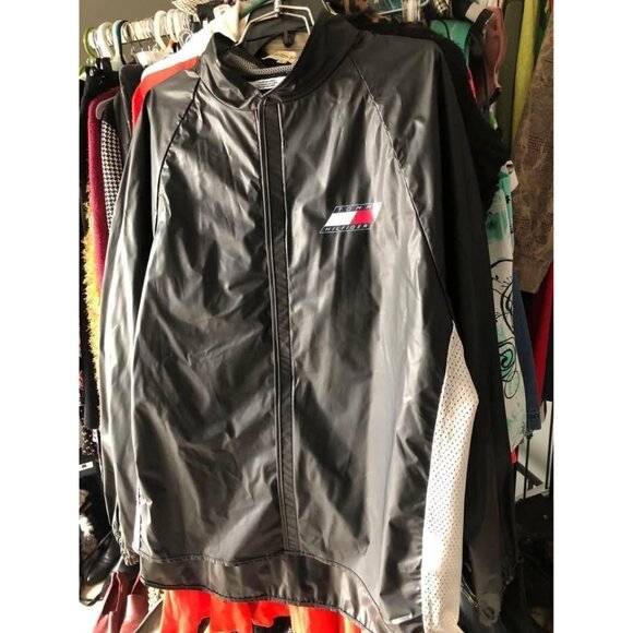 Vintage Tommy Hilfiger Men’s Rain Jacket Waterproof Sz Medium Oversized 90's - Picture 7 of 8